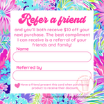 $10 Referral Chat Card