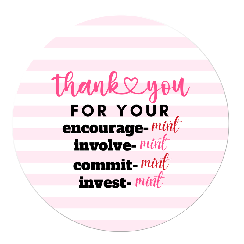 Minty Appreciation Sticker