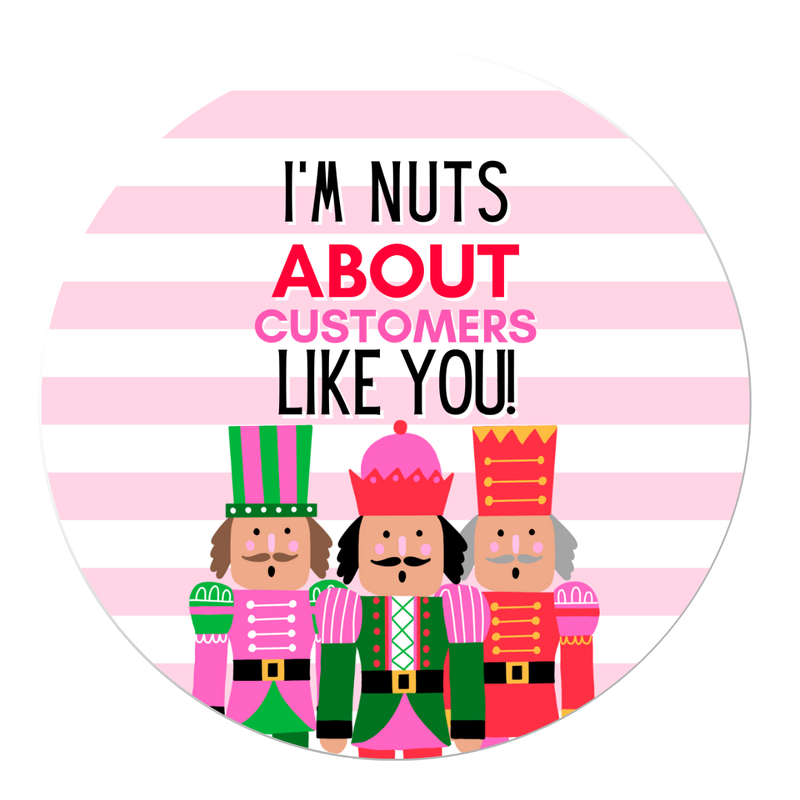 Nuts about Customers Sticker