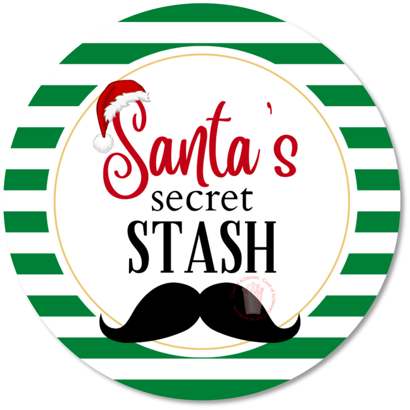 Santa's Secret Stash Sticker