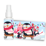 Skiing Penguin Sanitizer Wrap