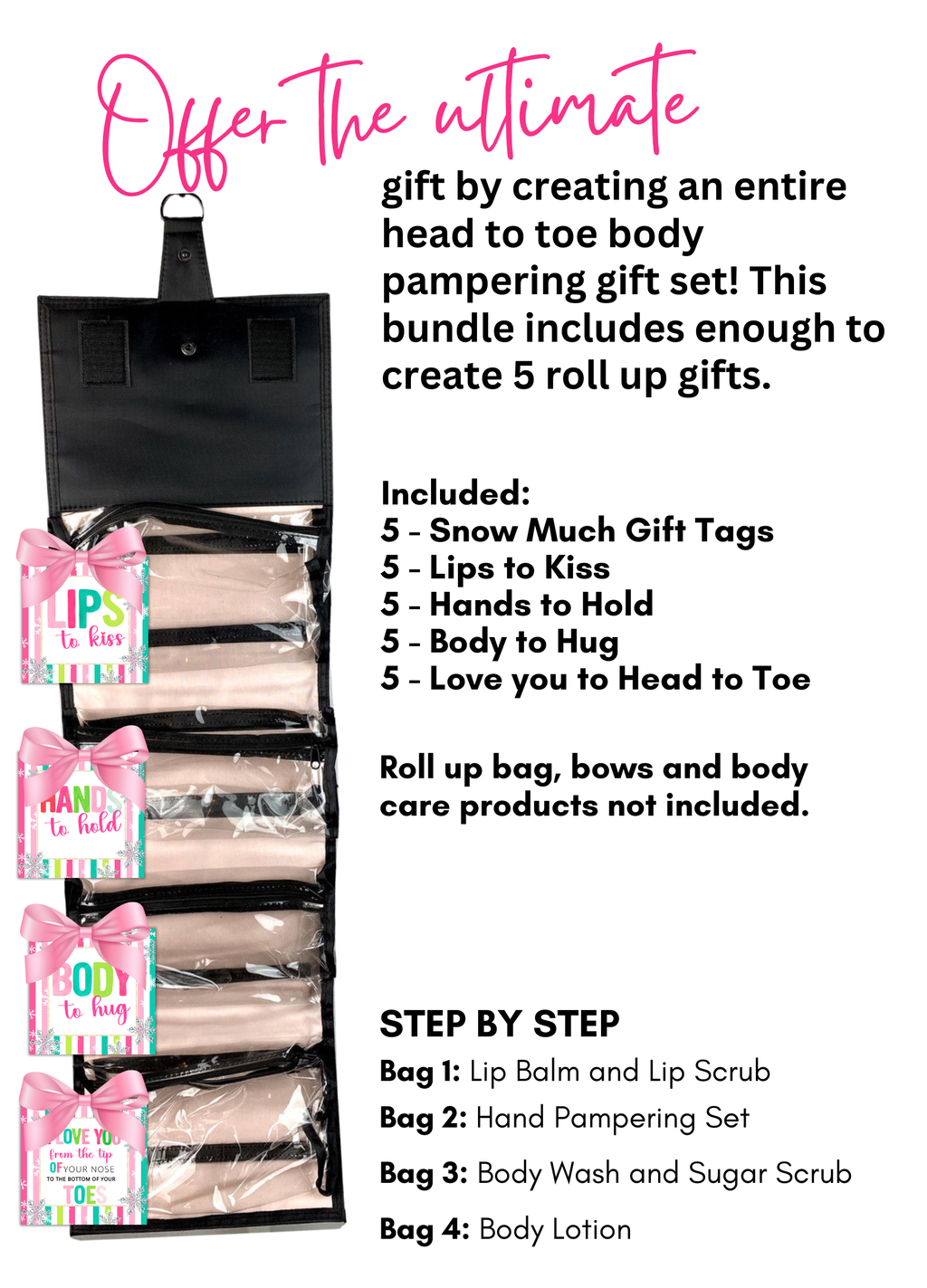 Snow Roll Up Tags