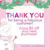 Snowy Thanks Chat Card