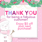 Snowy Thanks Chat Card