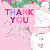 Snowy Thanks Chat Card