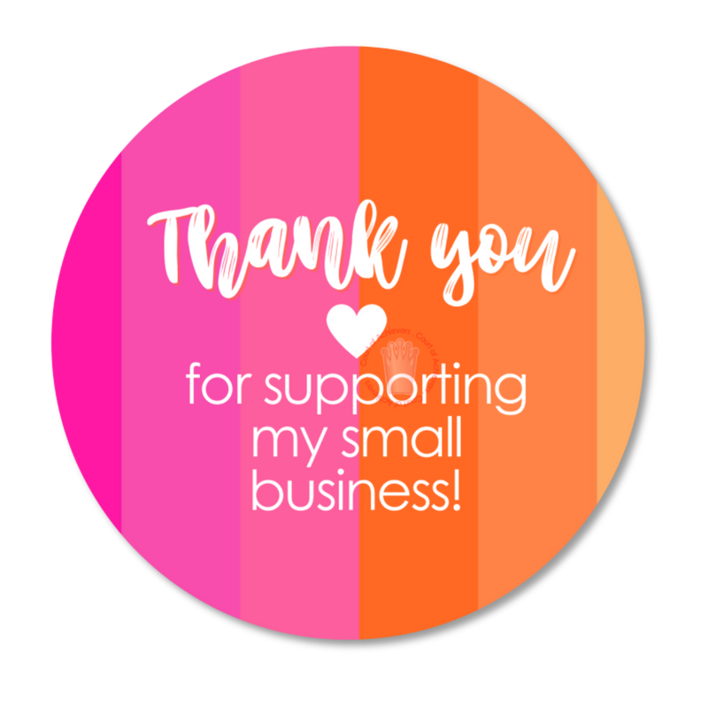 Thanks For Supporting My Business Sticker