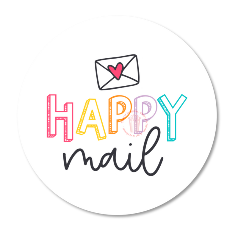 Colorful Happy Mail Sticker