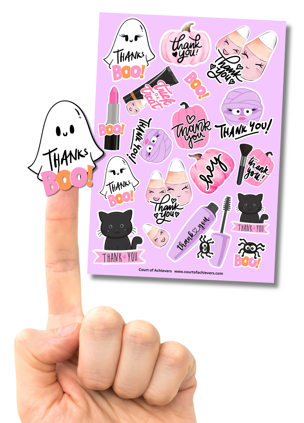 Thanks Boo Sticker Sheets