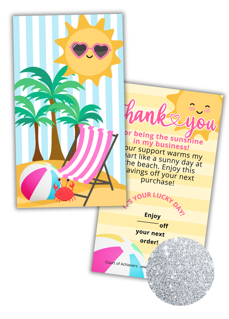 Hey Sunshine Scratch Off Cards