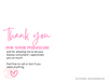 Thank You Glitter Postcard