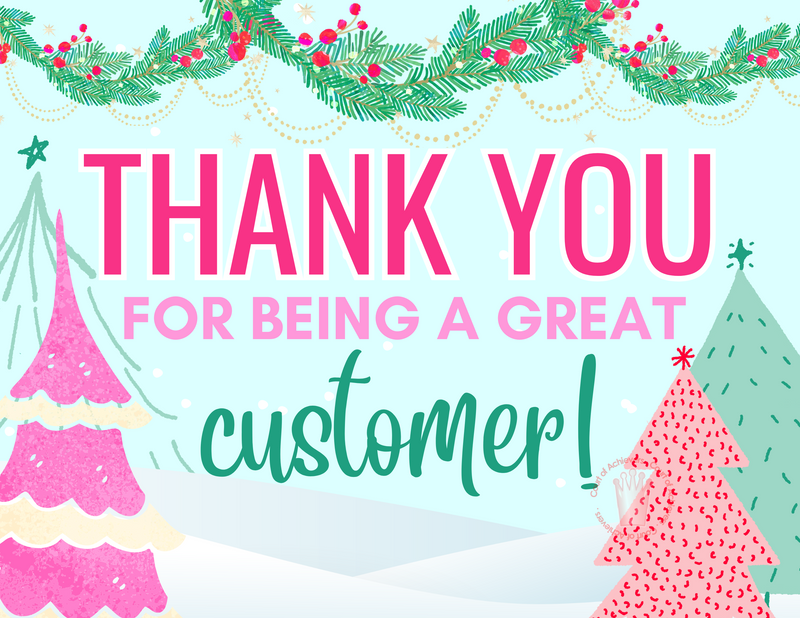 Holiday Great Customer Postcard