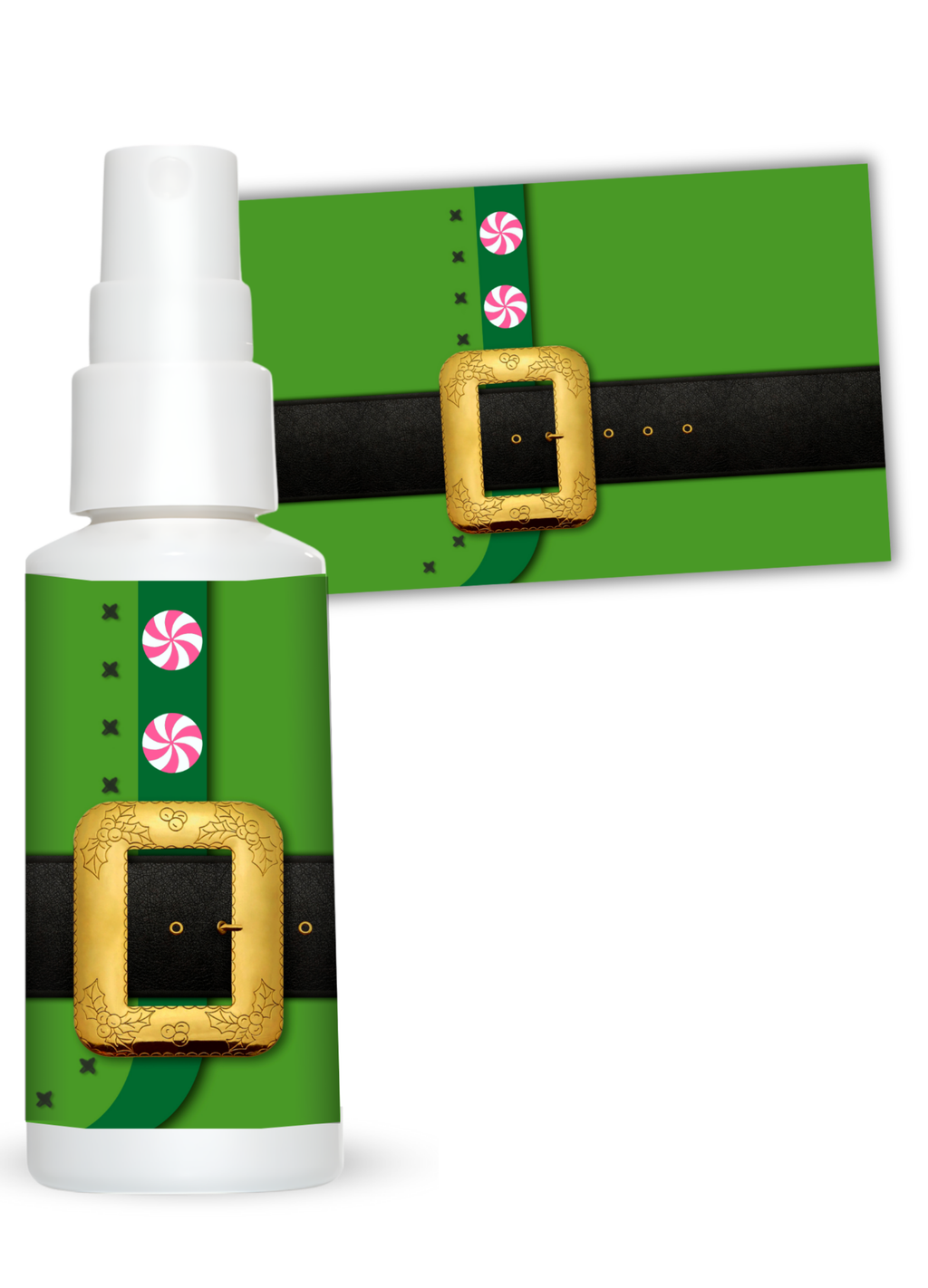 Peppermint Elf  Sanitizer Wrap