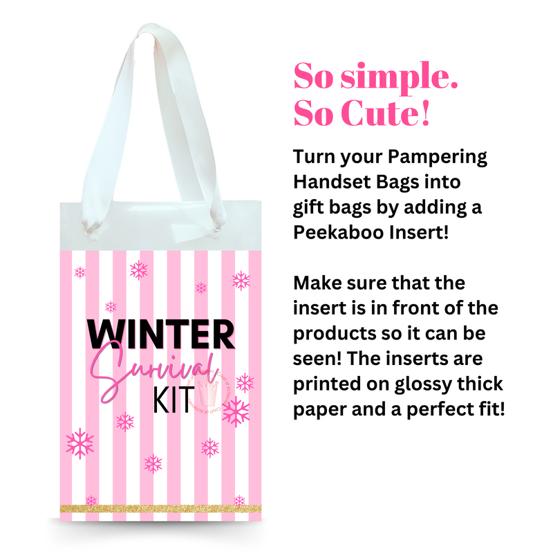 Winter Survival Kit Pampering Hand Set Inserts