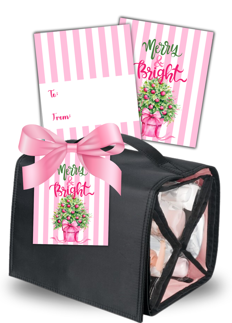 Merry and Bright Roll Up Tags