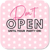 Don't open until Sticker