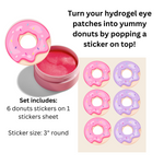 Donut Hydrogel Peppermint Stickers