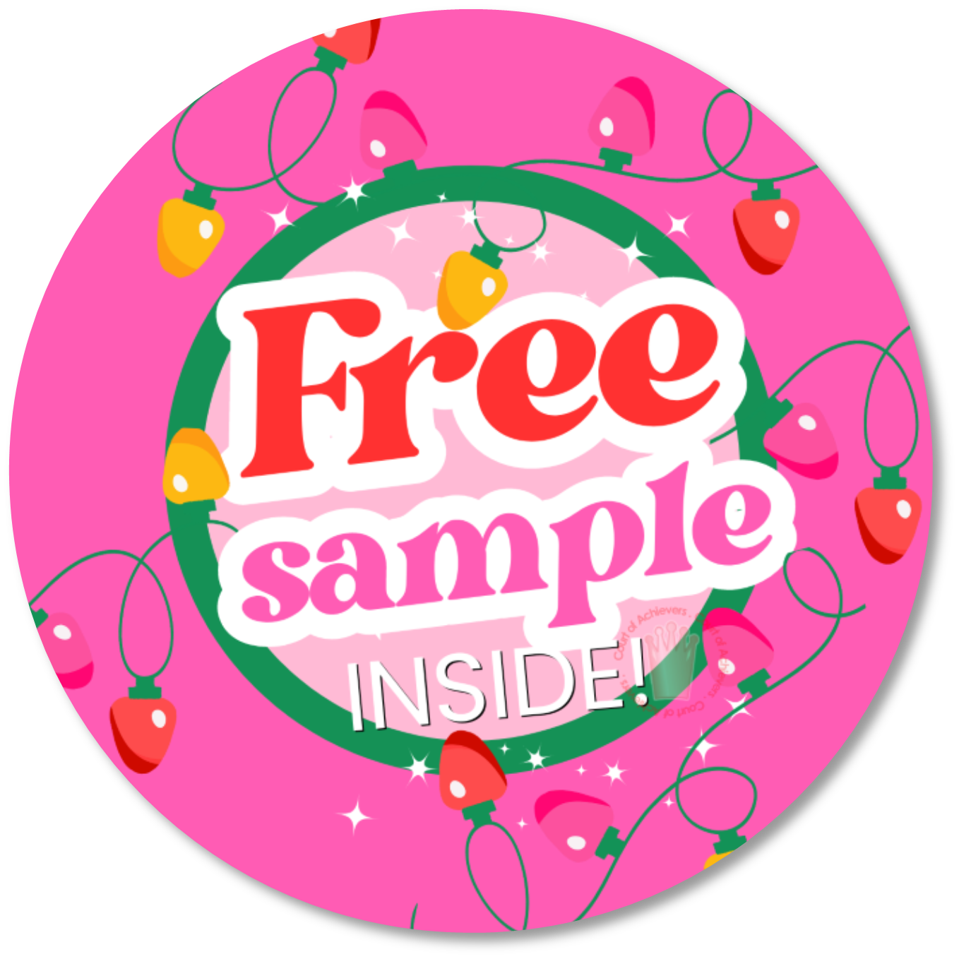 Holiday Free Sample Sticker Court Of Achievers Holiday free sample sticker court of achievers