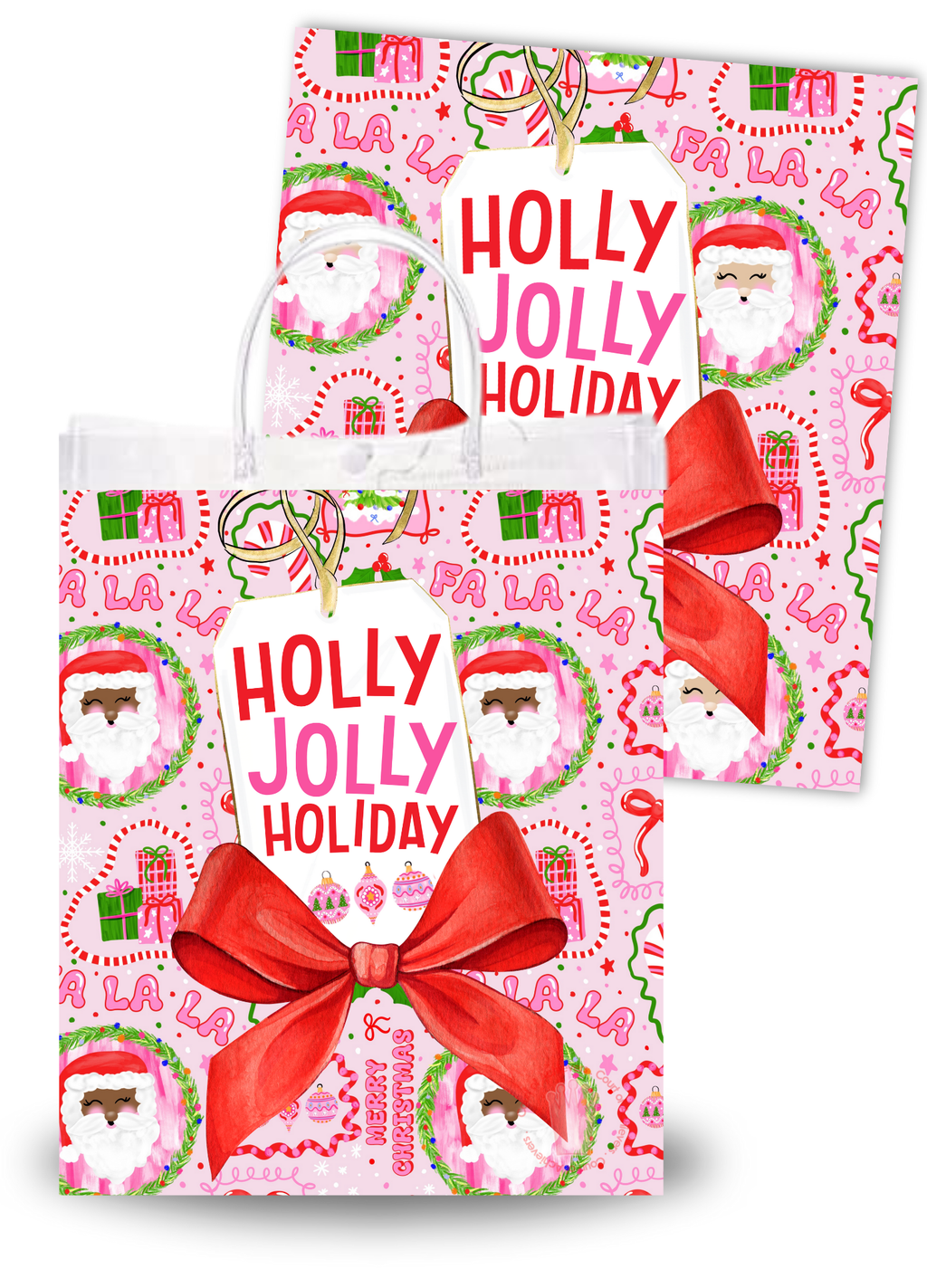 Holly Jolly Clear Bag Insert
