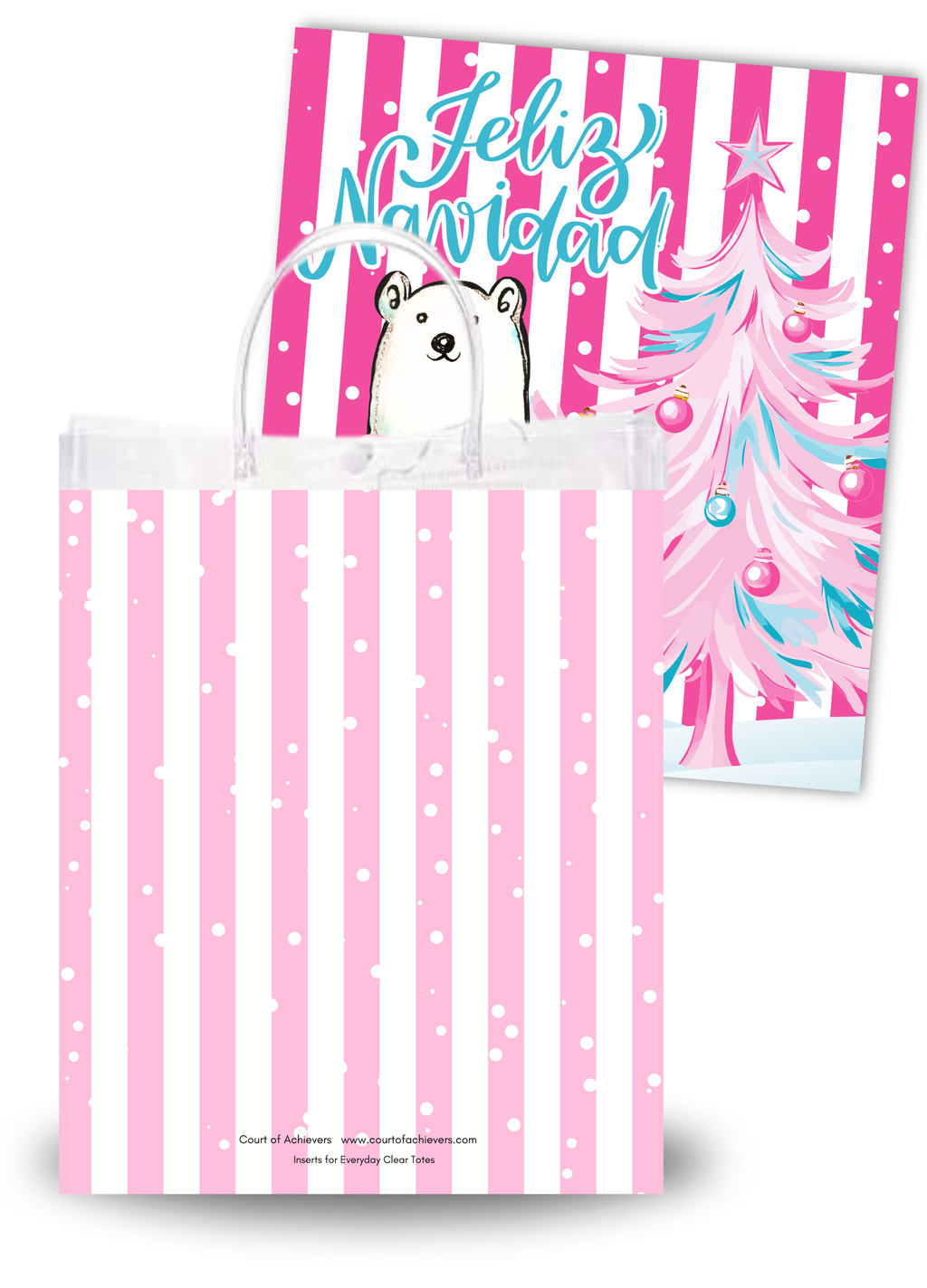 Feliz Navidad Clear Bag Insert