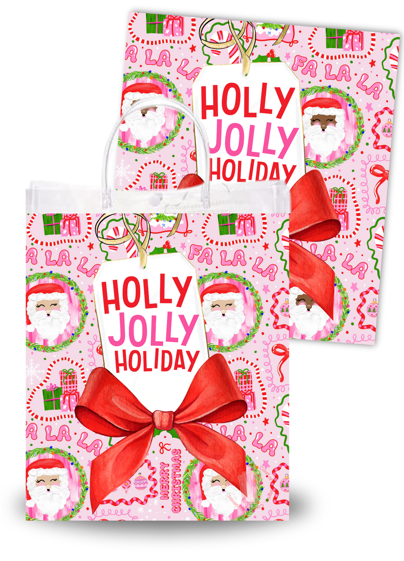 Holly Jolly Clear Bag Insert