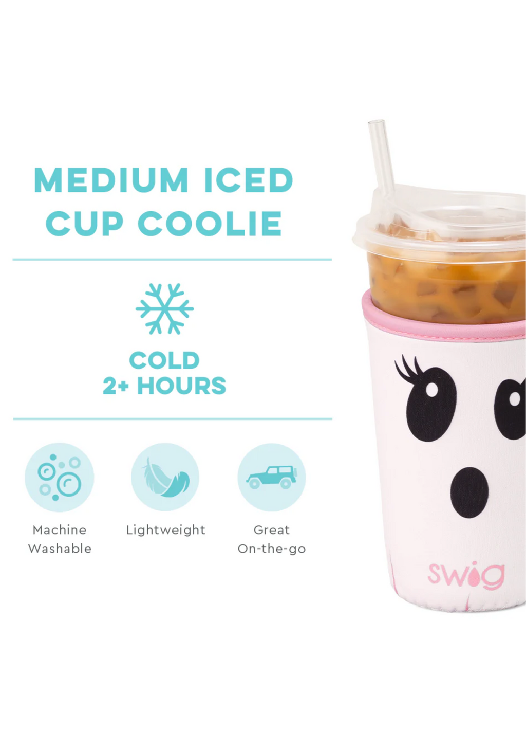 Swig® Ghost Iced Cup Coolie (Medium)