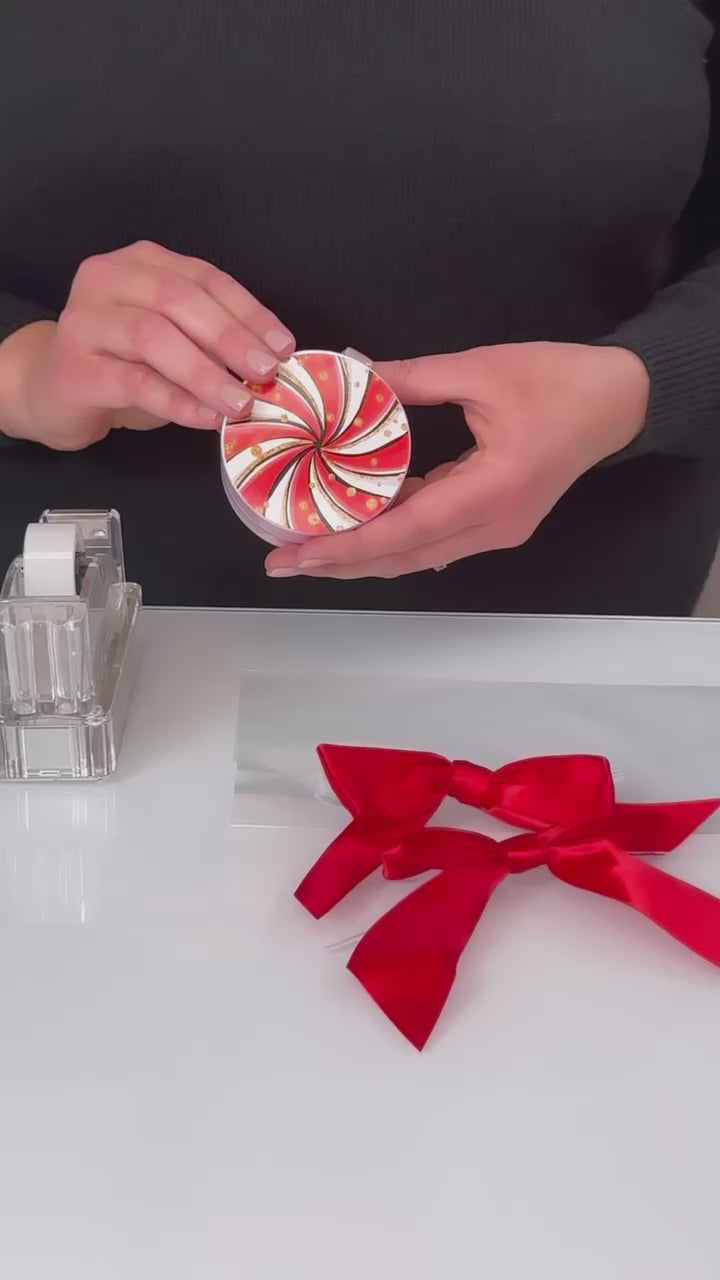 Red Hydrogel Peppermint Stickers