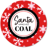 NEW Santa's Coal Sticker