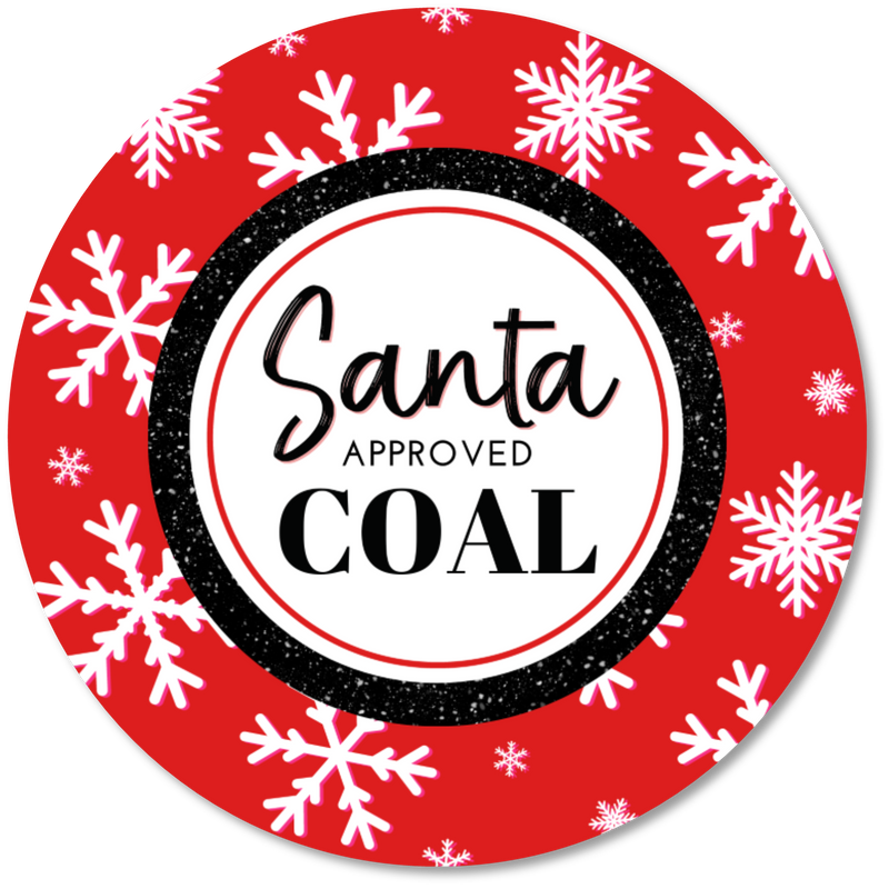 NEW Santa's Coal Sticker