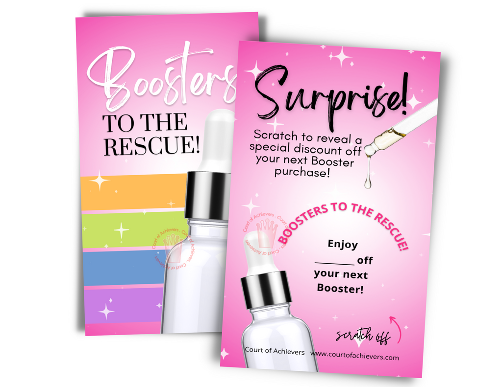 Booster Scratch off Card