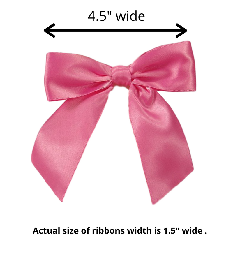 Satin Twist Tie Bows