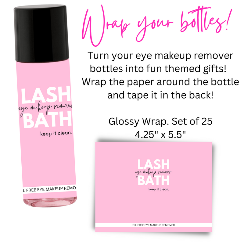 Lash Bath Bottle Wrap