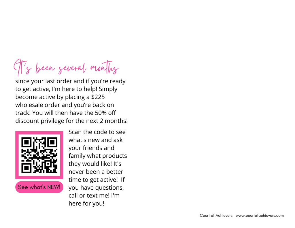Pink Reminder Inactive Status