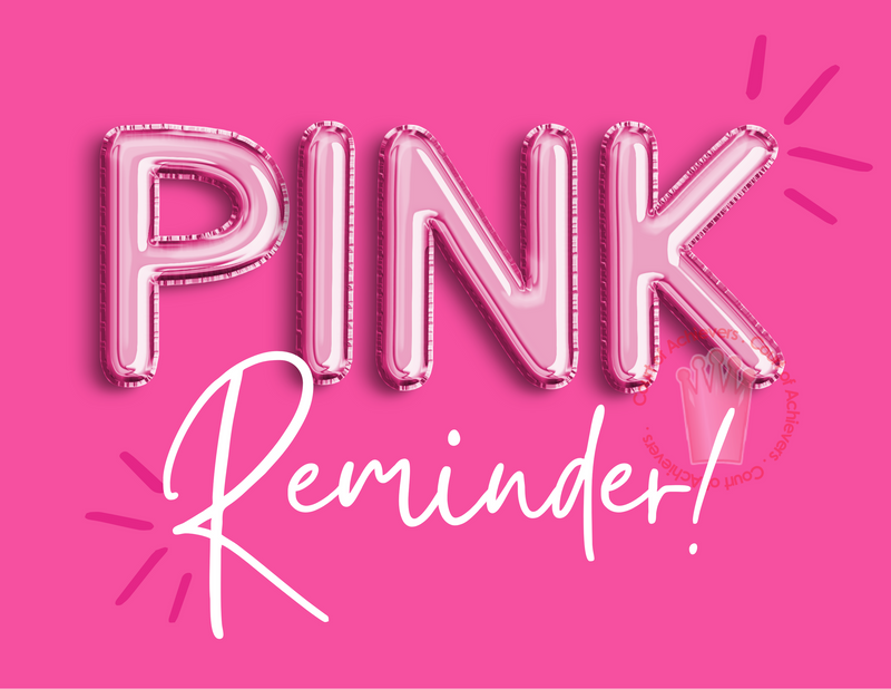 Pink Reminder Inactive Status