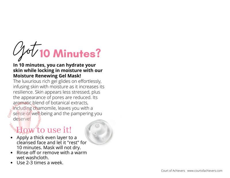 Gel Mask Postcard