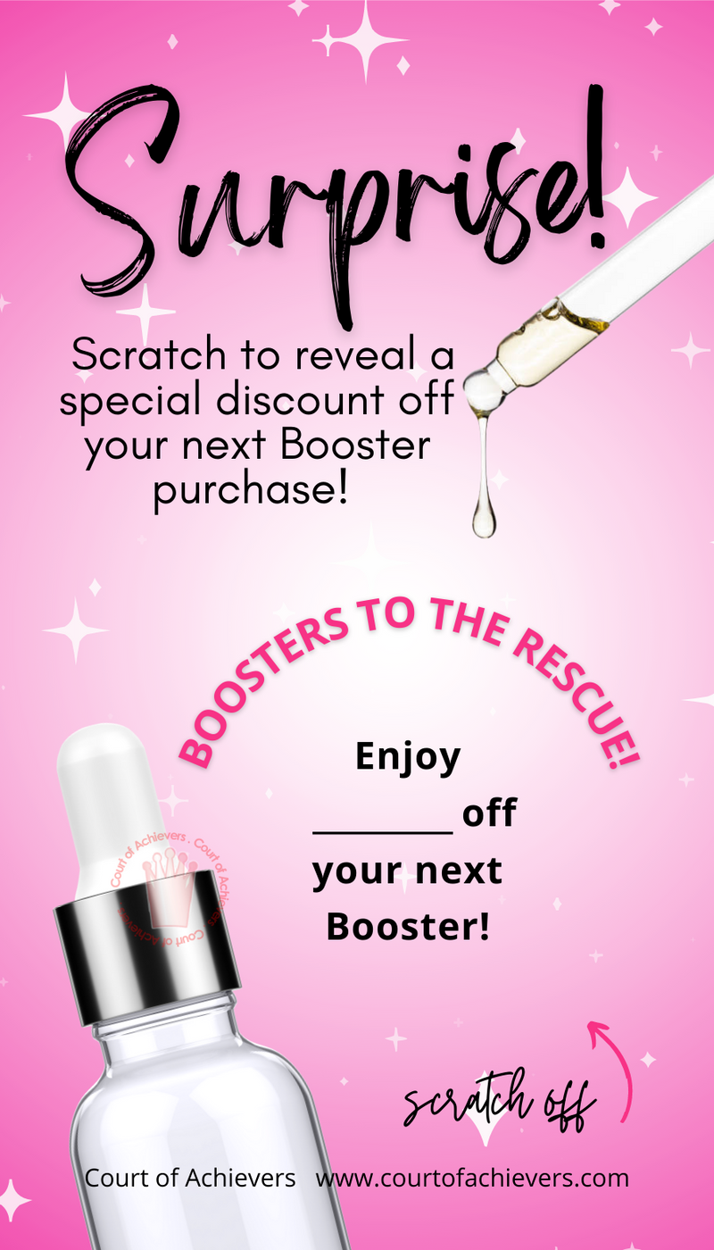 Booster Scratch off Card