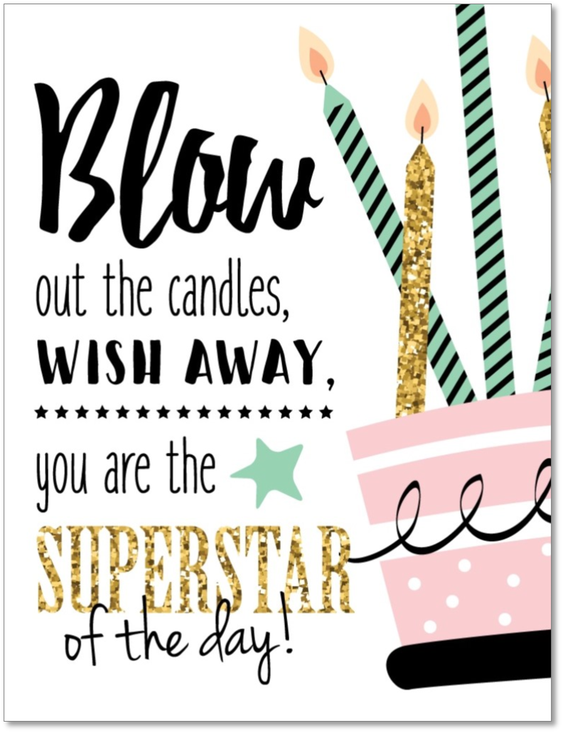 Superstar Customer Bday!