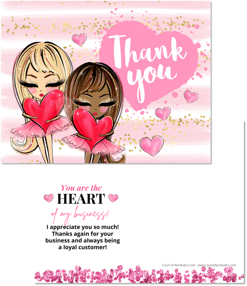 Valentine's Thank You Postcard