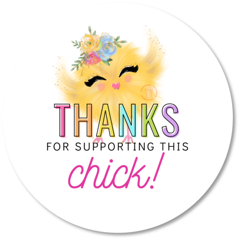 Supporting this Chick Sticker
