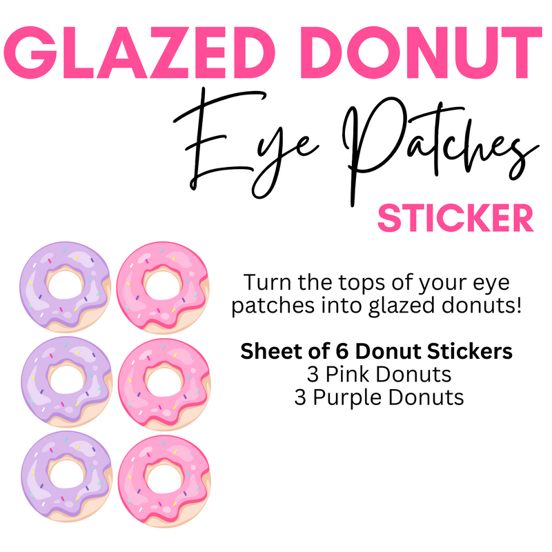 Hydrogel Eye Patch Donut Stickers