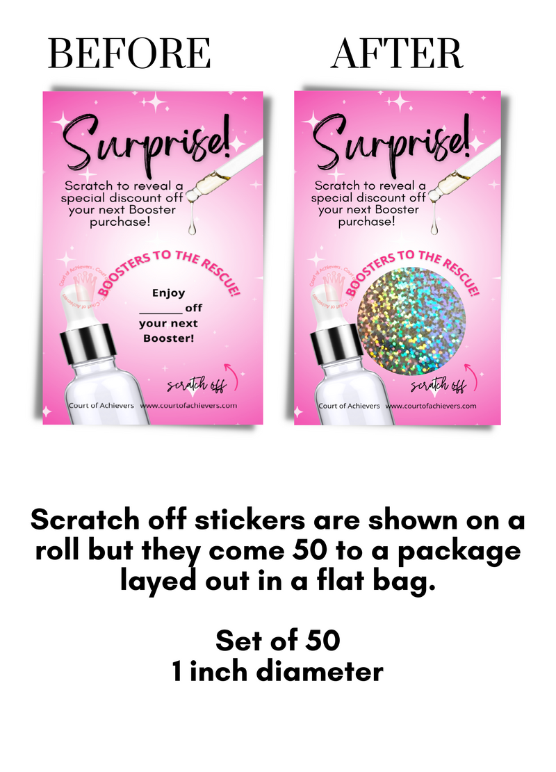 Booster Scratch off Card