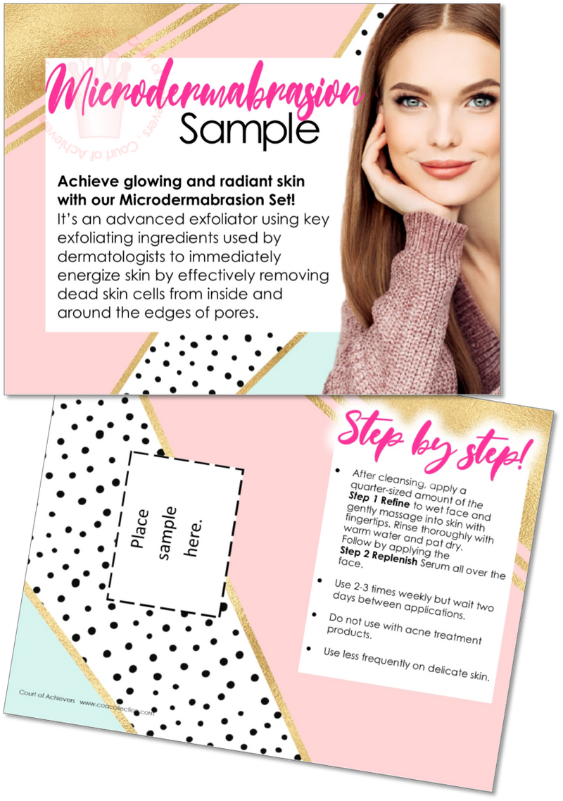 Microderm Sample Card