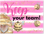 Keep Your Team I3 Postcard